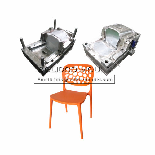 Factory customized plastic back plate design chair mould