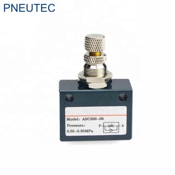 One Way ASC Series Female ASC08 1/4 Inch Aluminum Pneumatic Flow Control Throttle Valve