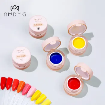 AMDMG Private Label Non-Toxic Nail Polish Set: Primary Colors, Beautiful UV Gel Polish for Salon and Home Manicures