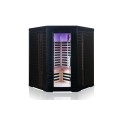 Black Solid Wood Four pessoas Sauna Infraved Room