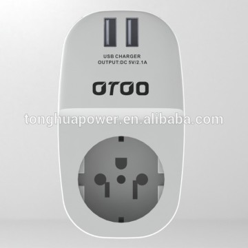 universal USB travel adapter eu au us uk power plug