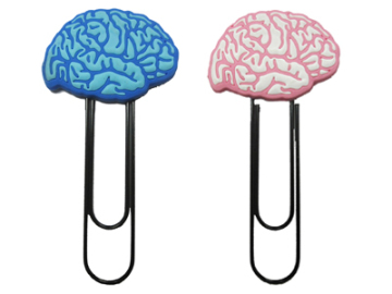 PVC "Brainstorm" Bookmark, Paper Clip, Book Clip