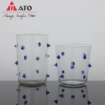 Customized Handblown Borosilicate Coloured Drinking Glass