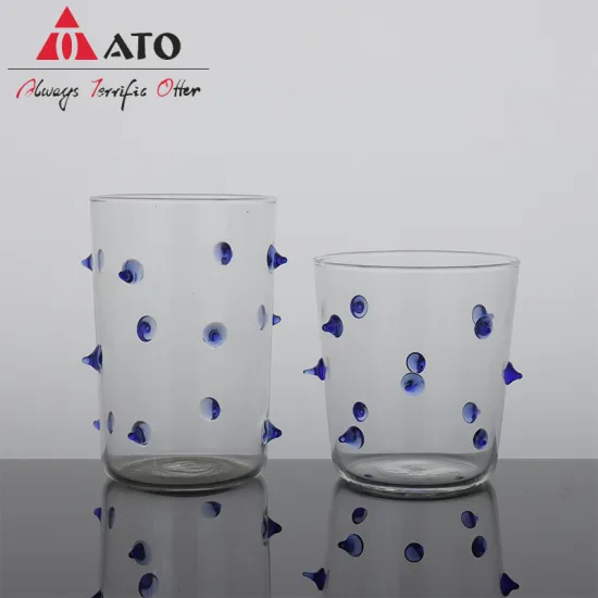 Customized Handblown Borosilicate Coloured Drinking Glass