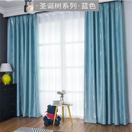 Wholesale High Grade Linen Fabric Blackout Curtains for Living Room