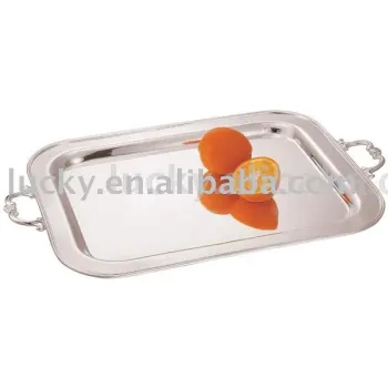 Silver Plated Oblong Plate with Handles
