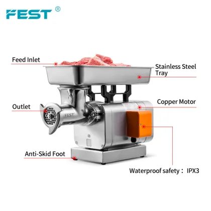 FEST KitchenAid Electric Meat Grinder & Chopper - Stainless Steel Meat Grinder