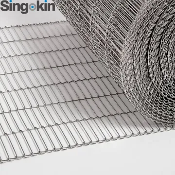 304 316 Stainless Steel Ladder Conveyor Belt for Food Washing/Baking