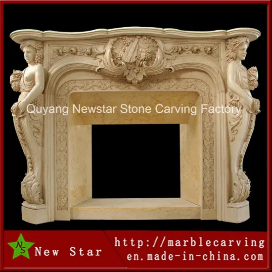 Decorative Stone Fireplace, Marble Fireplace, Cheap Fireplace (NS-1209)