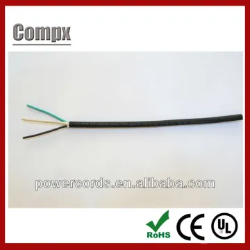 American UL SJOOW 18AWGX3C solid rubber cord