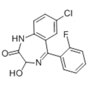 7-klor-5- (2-fluorfenyl) -1,3-dihydro-3-hydroxi-2H-l, 4-bensodiazepin-2-on CAS 17617-60-6