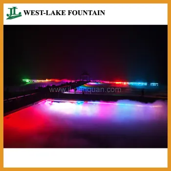 Artificial Fog Landscape Project in Large Lake
