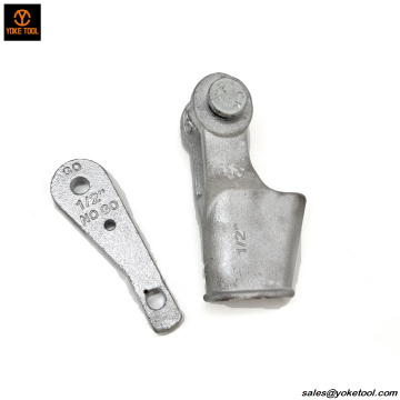 Zócalo de cuña abierta fundido de acero de alta resistencia de 1 '' con pasador de perno