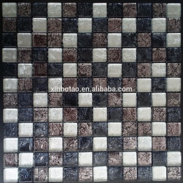 Crystal glass mosaic,mosaic bathroom tile