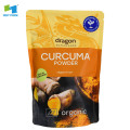 biodegradable plastic standup Crucuma powder food bag