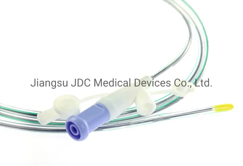 PVC/TPU Radiopaque Nasojejunal Feeding Tube with Tungsten Tip and Stylet