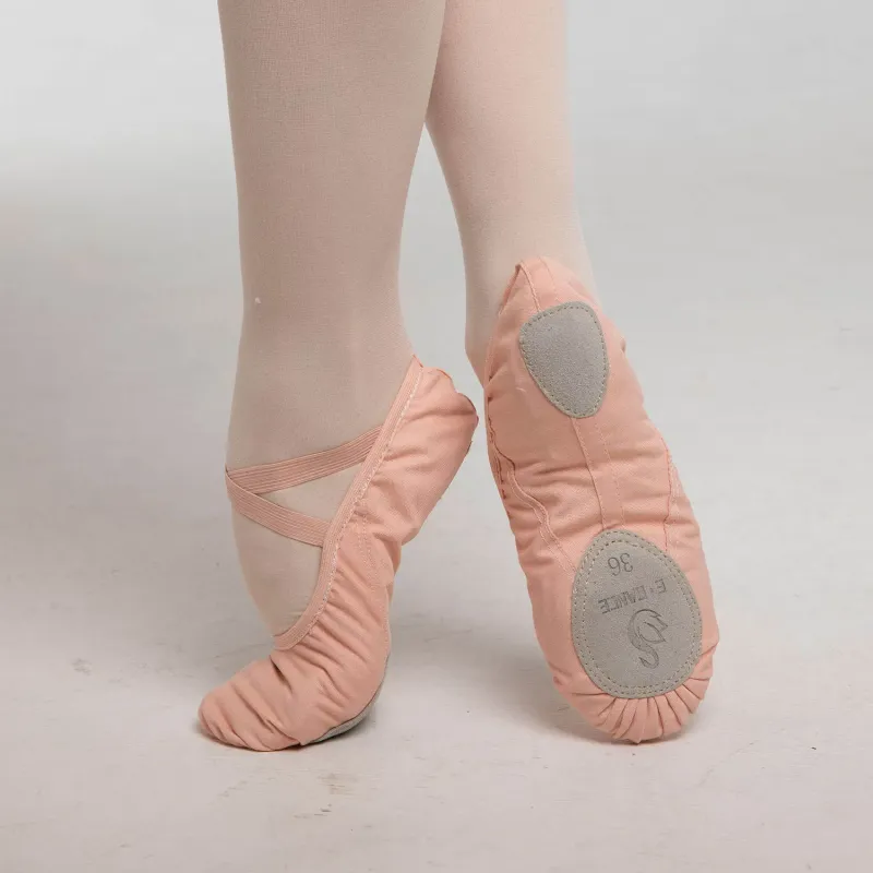 Women's Canvas Ballet Dance Shoes Split Sole S6001