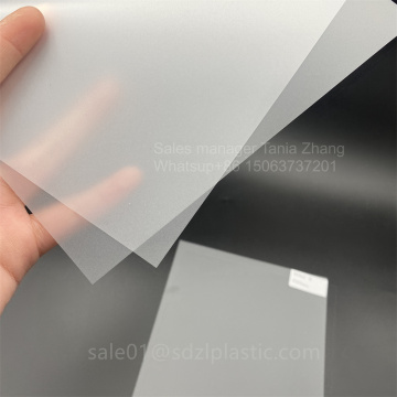 Transparent glossy and matt transparent PC sheet