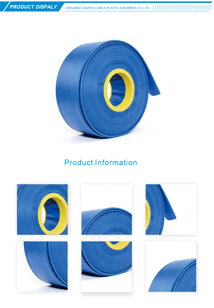 polyvinyl chloride flat hose custom