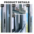 Double Glazed Aluminum Sliding Window Tempered Glass