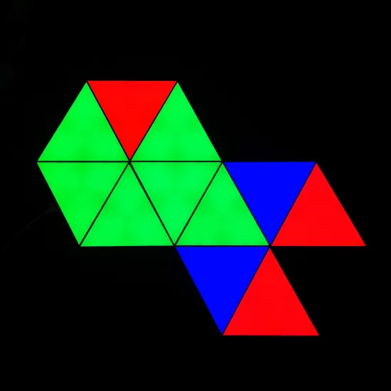 6pcs DIY Triangle RGB LED Panel Lamp