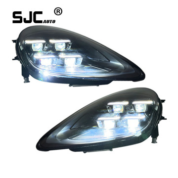 SJC Auto High-quality LED Headlights for Porsche Cayenne 9Y0 2018-2023 Upgrade 2024 PDLS Matrix Style Play and Plug Newest Style
