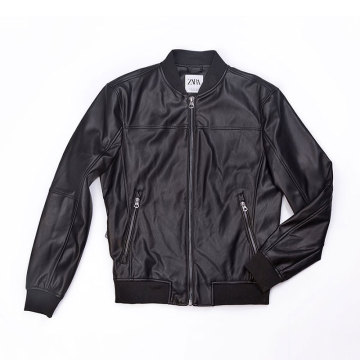 Male PU biker jacket