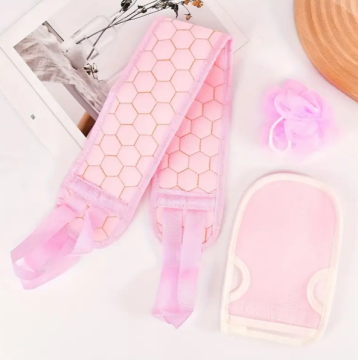 3-in-1 Bath Sponge Set for Exfoliating & Shower Gifts
