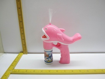 led Dolphin bubble gun with optical fiber