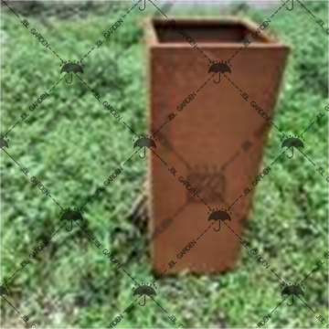 Corten Steel Planter Rectangle flower pots