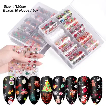 Mirror Foil Nail Sticker Nail Polish Wrap Nail Decorations