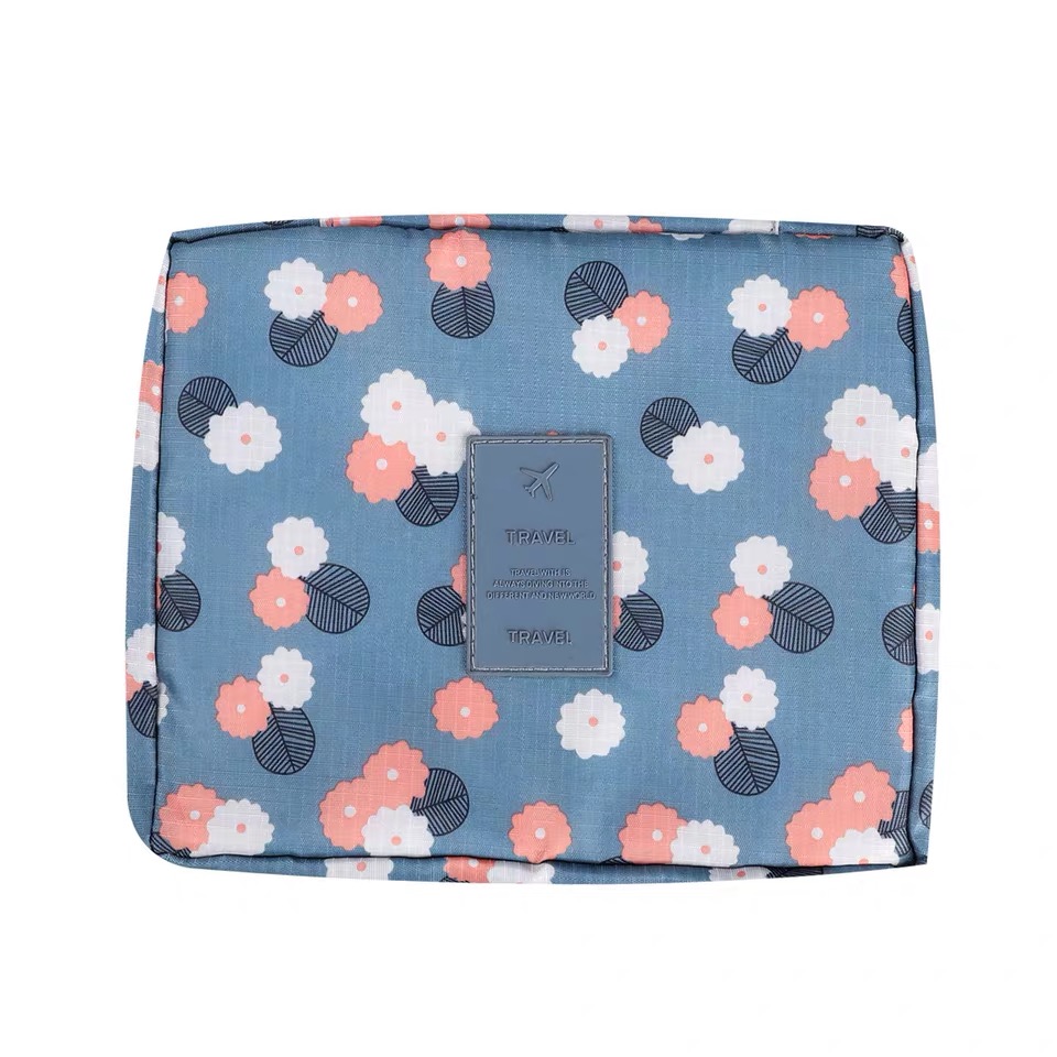 Travel Wash Cosmetic Bag Folding Hanging Toiletry Case Wash Organizer Storage Pouch Hanging Bag Luggage Travel Accessories