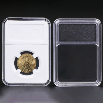 Plastic Clear Acrylic Coin Slab Display Holder Graded Collection Coins Storage Box Holder NGC Coin Capsules GPPS Display Slab