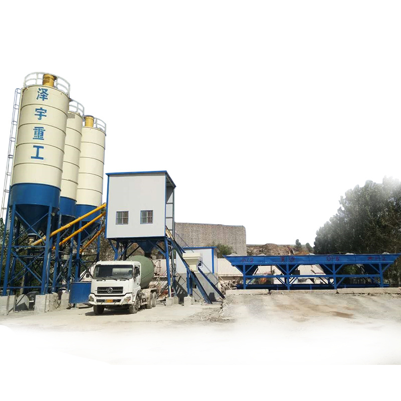 Ready mixed HZS50 concrete batching plant machine