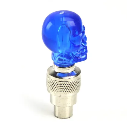Solid Color Ghost Head Bicycle LED Spoke Valve Light