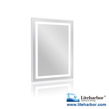 LED SMD Chips Framed Fog Resistant Bathroom Illuminated Mirror ETL CE & RoHS