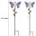 Rain Gauge Butterfly Garden Stakes Decor