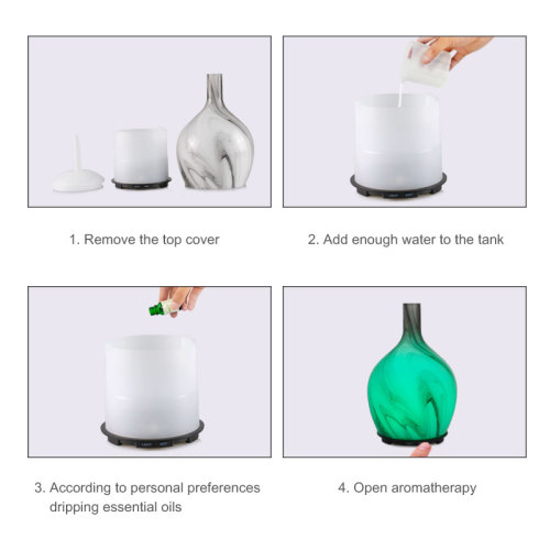 Glass Ultrasonic Air Humidifier Essential Oil Diffuser