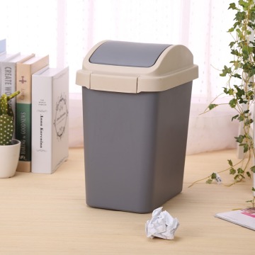 N516 Indoor Decorative Plastic Trash Can Plastic Garbage Can Home Waste Basket