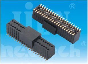 1.27*2.54mm female header wire connector with dual row SMT
