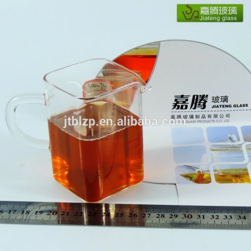 high quality square handmade glass cup and jug set