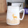 Stoneware deer coffee mug