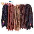 Dreadlocks droites Jumbo Faux Locs avec ligne de couleur