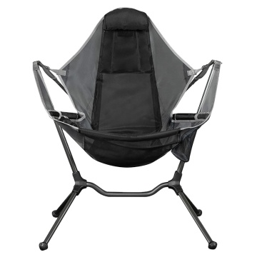 Portable Beach Folding Chair - Outdoor Aluminum Alloy Rocking Chair (Moon Rocking Chair) for Fishing
