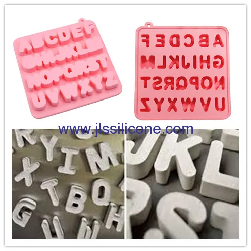26 Letters Shaped Silicone Ice Maker Molds Or Chocolate Mold 