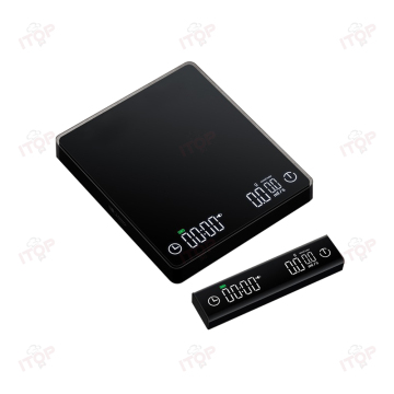 Minimalist 3kg Black and White LED Display Coffee Scale