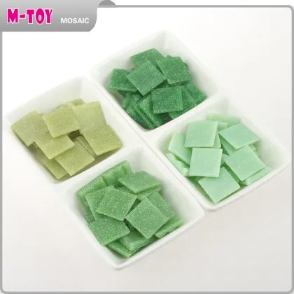 AS43 green DIY Glass Mosaic Kids DIY Crafts