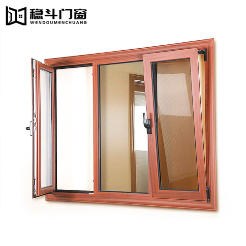 Double Tempered Glass Tilt and Turn Aluminium Windows