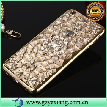 sunflower pattern bling diamond case for samsung galaxy grand prime g530 soft tpu cover