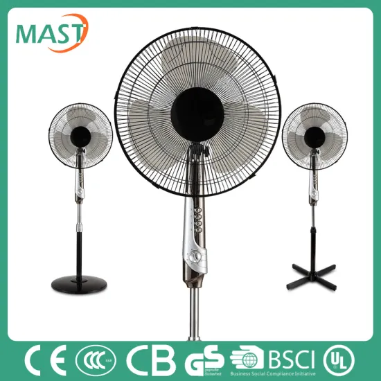 16" AC DC cooling oscillation electric stand fan manufacturer with certificate